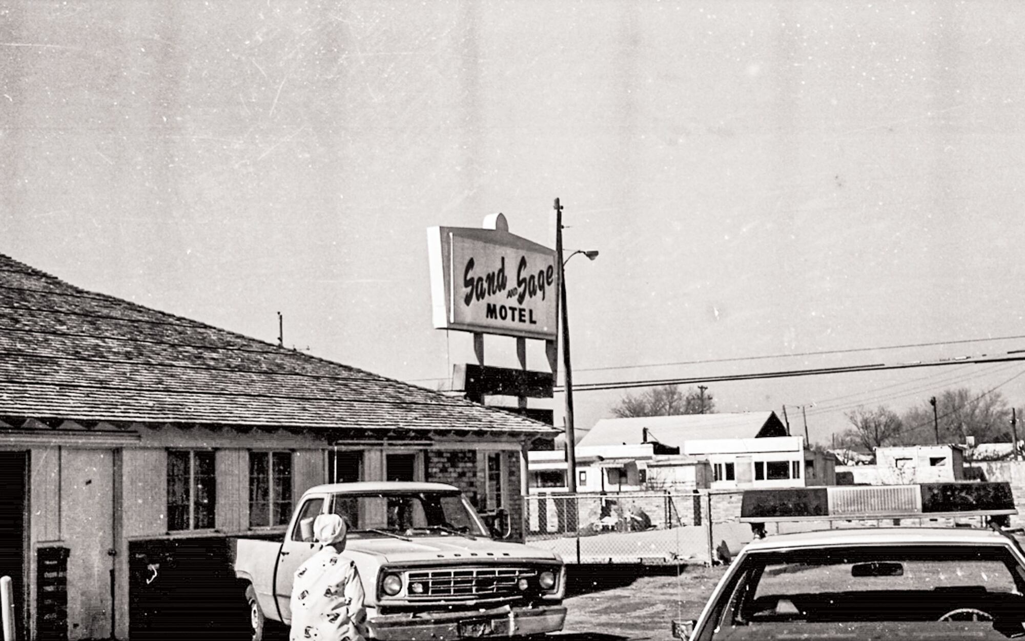 The Sand and Sage Motel pictured as it was in 1981.