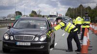 Garda Covid-19 Checkpoint - N7 Motorway, Dublin
