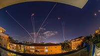Iron Dome Rocket Interceptions of Hamas Rockets- Southern Israel- Night Attack On Ashdod City