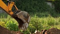 Digging soil