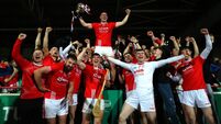 Darragh O'Donovan celebrates with the 	John Daly Cup 27/10/2024