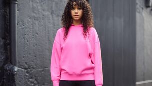 <p>"Stay on track with the trend-worthy pairing of the oversized sweatshirt and leggings for a look that will take you from Pilates to a much-needed post-gym coffee date."</p>