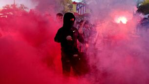 <p>SPORTS TRIPS 2025: Fans of Atletico de Madrid set off smoke flares outside the stadium prior to the LaLiga match against Real Madrid at Estadio Civitas Metropolitano. Picture: Gonzalo Arroyo Moreno/Getty Images</p>