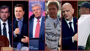 <p>Ferran Soriano, Richard Masters, Donald Trump, Brad Pitt, Gianni Infantino, Tiger Woods. </p>