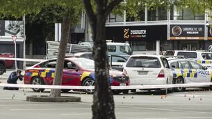 <p>A driver ran down two New Zealand police officers down as they patrolled on foot in the early hours of New Year’s Day, killing one and seriously injuring the other. Picture: Braden Fastier/Stuff/AP</p>