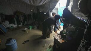 <p>Israeli strikes have killed at least nine Palestinians in the Gaza Strip, mostly women and children, officials said on Wednesday. Picture: Abdel Kareem Hana/AP</p>