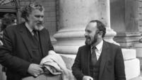 David Norris outside the Four Courts