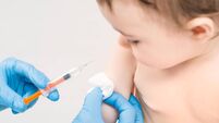 Vaccination little girl.