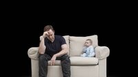Father & Baby on Couch