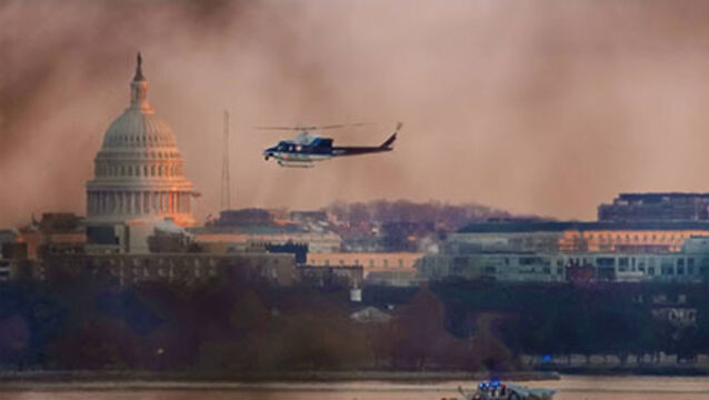 Emergency Crews Respond To Aircraft Crash Near Reagan National Airport