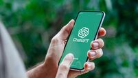 Man using ChatGPT in the mobile phone. This app is a chatbot based on Artificial Intelligence developed by OpenAI. ROSARIO, ARGE