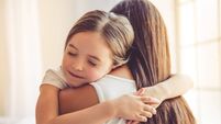 Mother and daughter at home