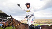 Lorcan Williams onboard Golden Ace celebrates winning 11/3/2025
