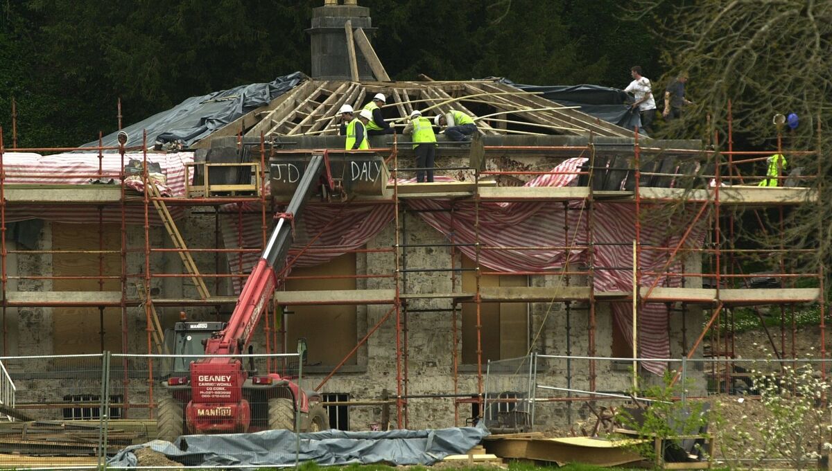 The Castlehyde restoration project was long and painstaking, with Flatley, right, saying he saw his cash ‘disappear into a financial abyss’. Pictures: Gerard McCarthy The Castlehyde restoration project was long and painstaking, with Flatley, right, saying he saw his cash ‘disappear into a financial abyss’. Pictures: Gerard McCarthy