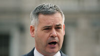 Sinn Fein finance spokesman Pearse Doherty doorstep