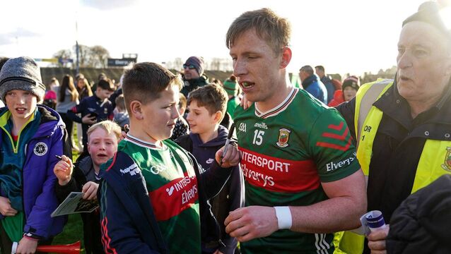 <p>BOOBY PRIZE: Mayo will play Kerry in this weekend's Allianz Football League Division 1 final. Pic: ©INPHO/James Lawlor</p>