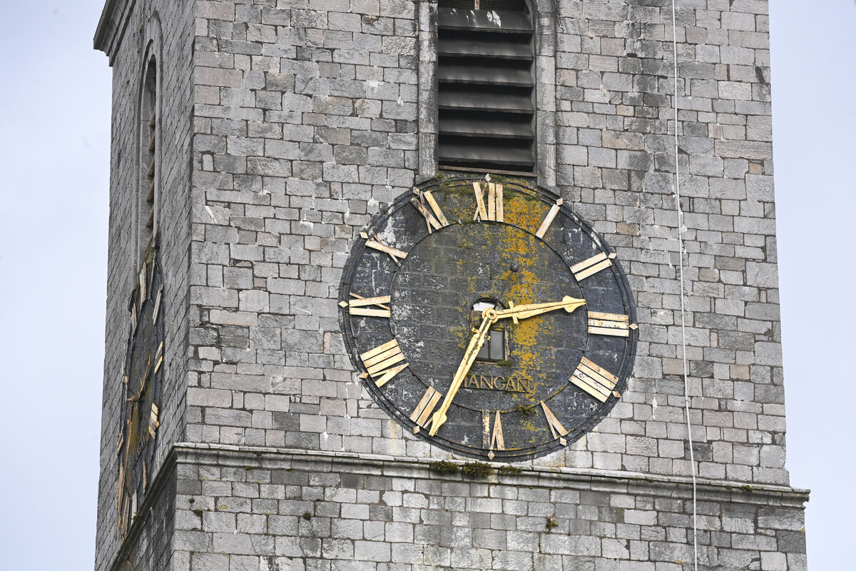 One of the faces of the famous clock tower of St Anne's Church. Picture: Larry Cummins One of the faces of the famous clock tower of St Anne's Church. Picture: Larry Cummins