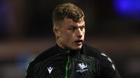 Cian Prendergast during the warm-up 17/1/2025