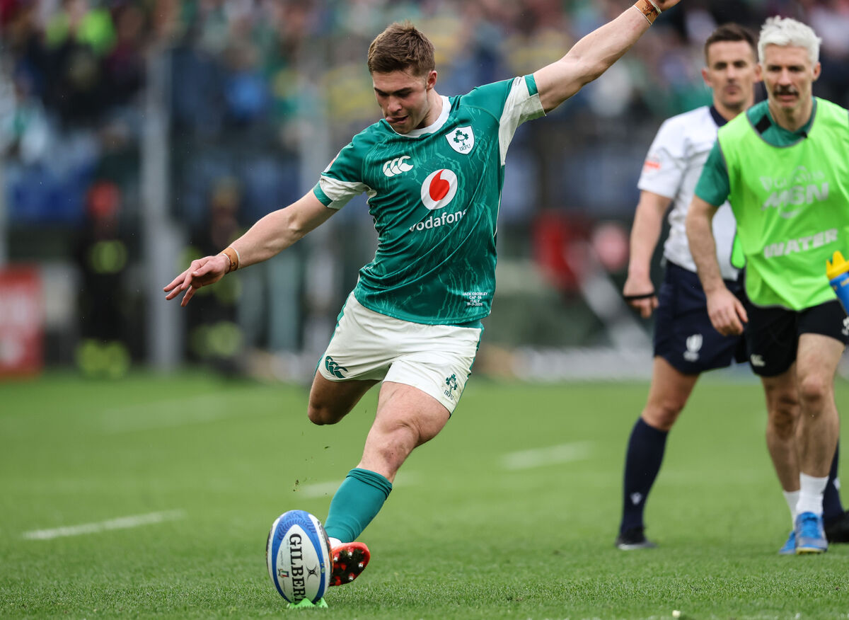 Representing the club you grew up watching means a lot and obviously, lining out in green and playing for your country is something every young player dreams about. Jack finds himself in a bit of an unusual position. Picture: Billy Stickland/Inpho Representing the club you grew up watching means a lot and obviously, lining out in green and playing for your country is something every young player dreams about. Jack finds himself in a bit of an unusual position. Picture: Billy Stickland/Inpho