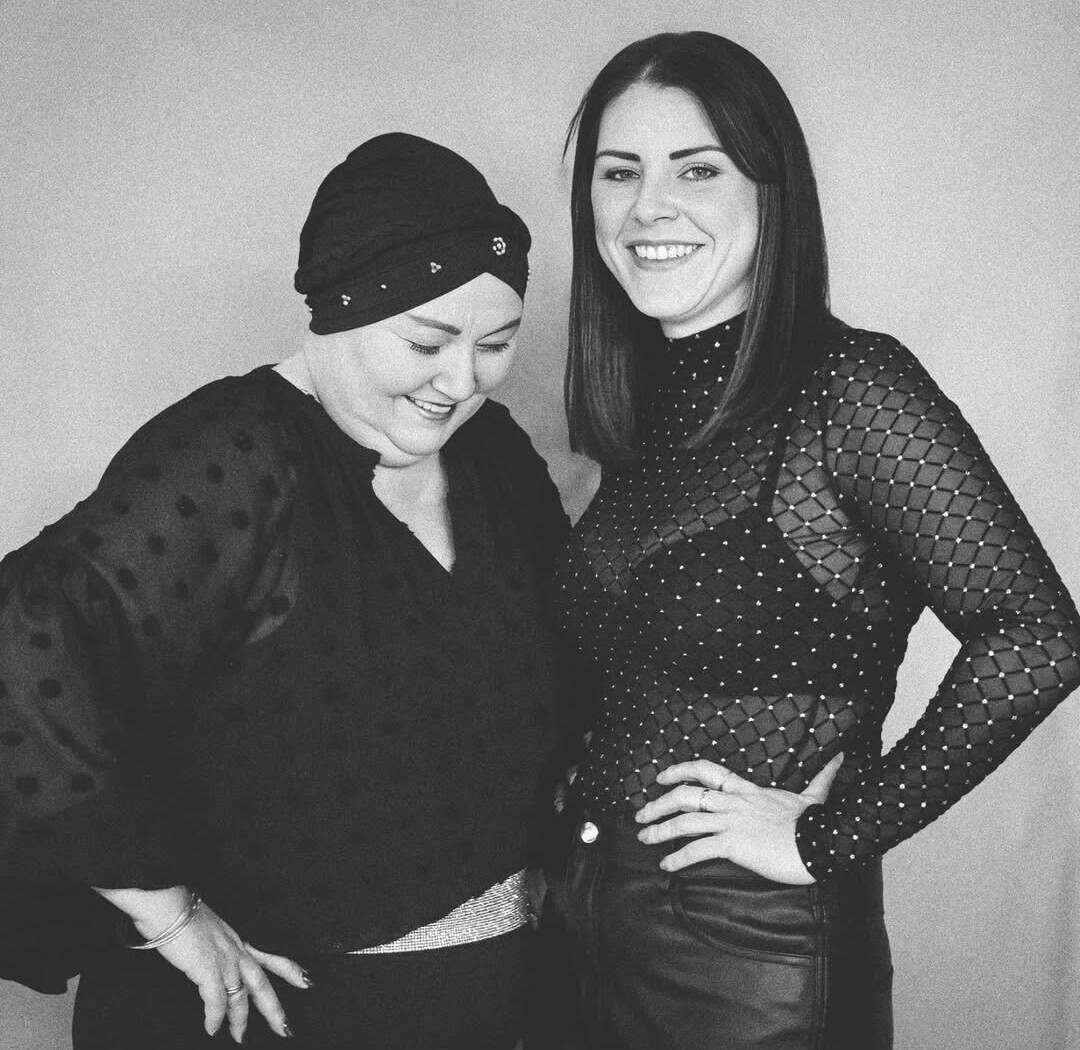 Julie Murtagh O’Connell, left, and her friend Hayley Gould. Friends in Glitz said despite the challenges Julie has faced, she and Hayley continued to choreograph and run it over the last decade. Julie Murtagh O’Connell, left, and her friend Hayley Gould. Friends in Glitz said despite the challenges Julie has faced, she and Hayley continued to choreograph and run it over the last decade.