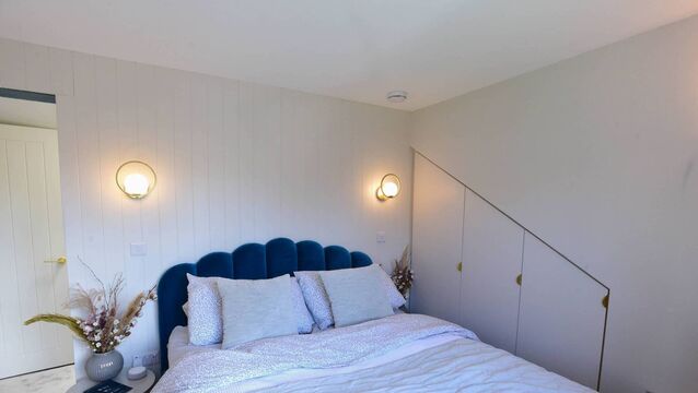 <p>A bulky air-conditioning unit would be unsightly in Jennifer's small bedroom. Picture: Nolan Moya Nolan</p>
