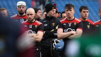 Barry Trainor, Eoghan Sands and Paul Sheehan dejected 2/4/2022