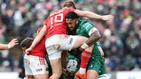 Bundee Aki tackles Jack Crowley 29/3/2025