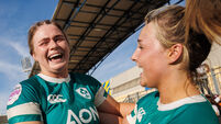 Dorothy Wall and Aoife Dalton celebrate winning 30/3/2025
