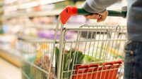 Detail of a man shopping in supermarket