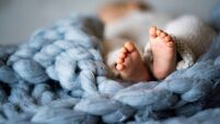 Foot of newborn baby