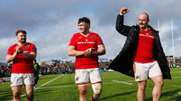 Seán O’Brien, Ruadhán Quinn and Oli Jager after the game 29/3/2025