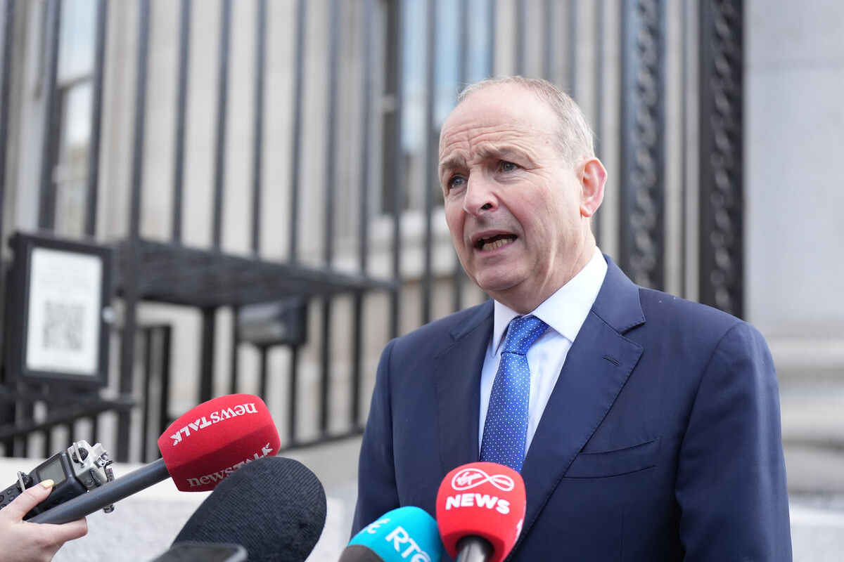 Taoiseach Micheal Martin speaks to the media as he arrives for a Cabinet meeting at Government Buildings in Dublin. Picture: PA Taoiseach Micheal Martin speaks to the media as he arrives for a Cabinet meeting at Government Buildings in Dublin. Picture: PA
