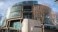 Architectural detail of The Criminal Courts of Justice in Dublin Ireland