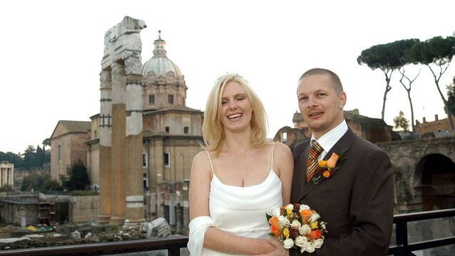 <p>Sinead Culbert and Rogier Meijer on their wedding day.</p>