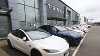 Tesla dealership damage