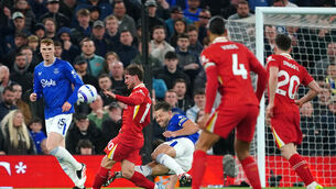 David Moyes admitted James Tarkowski was lucky to avoid a red card (Peter Byrne/PA)